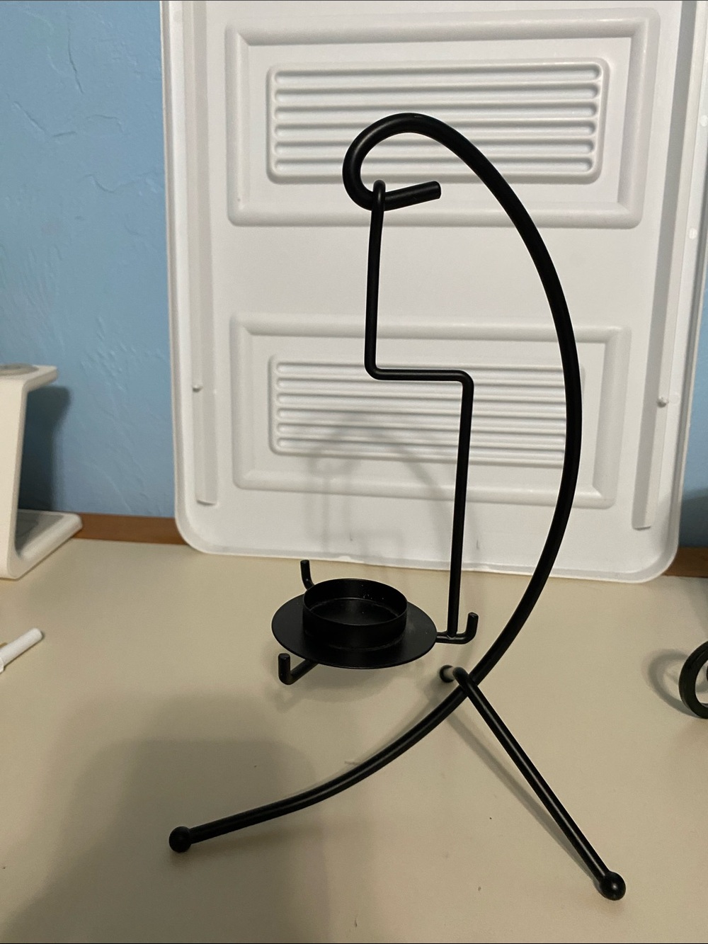 PartyLite Black Metal Votive Hanging Candle Holder Stand